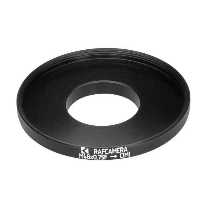 M48x0.75 female thread to C-mount camera adapter
