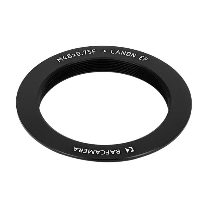 M48x0.75 female thread to Canon EOS (EF) camera mount adapter