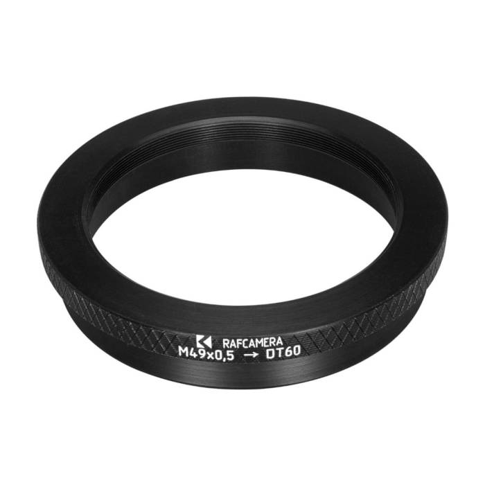 M49x0.5 female thread to 60mm dovetail adapter for MBS-10 microscope