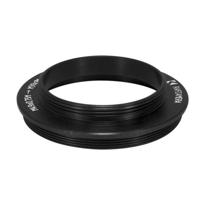 Reverse M49x0.75 male to M39x1 male thread adapter for macrophotography