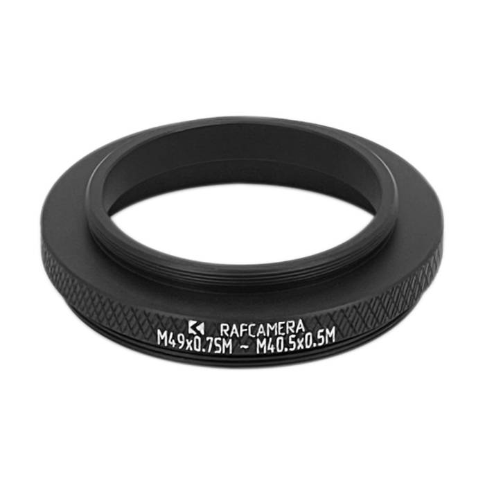 M49x0.75 male to M40.5x0.5 male thread adapter