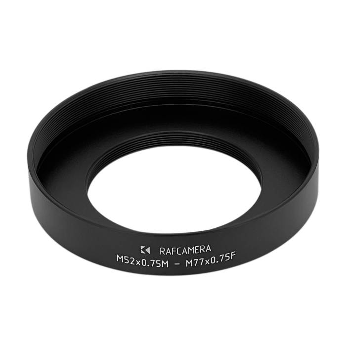 M52x0.75 to M77x0.75 (d=80mm) adapter (step-up ring) for Foton zoom lens