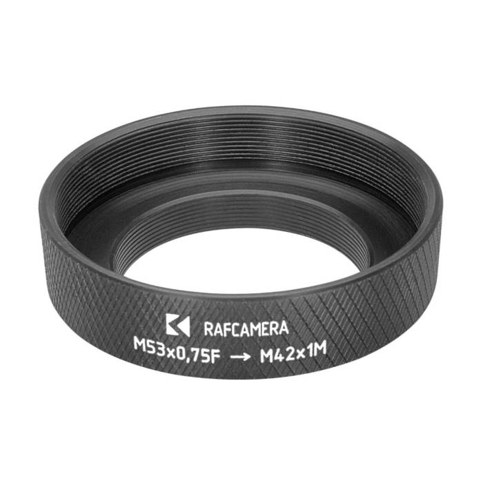 M53x0.75 female to M42x1 male thread adapter