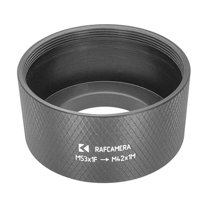 M53x1 female to M42x1 male thread adapter