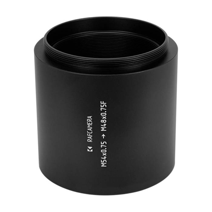 M54x0.75 thread extender with M48x0.75mm female thread