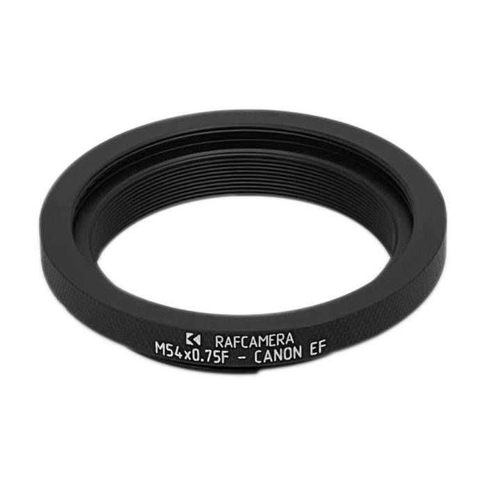 M54x0.75 female thread to Canon EOS (EF) camera mount adapter
