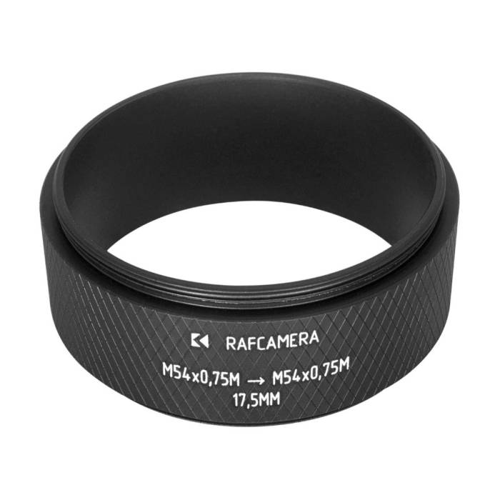 M54x0.75 male to M54x0.75 male thread adapter (17.5mm long extender)