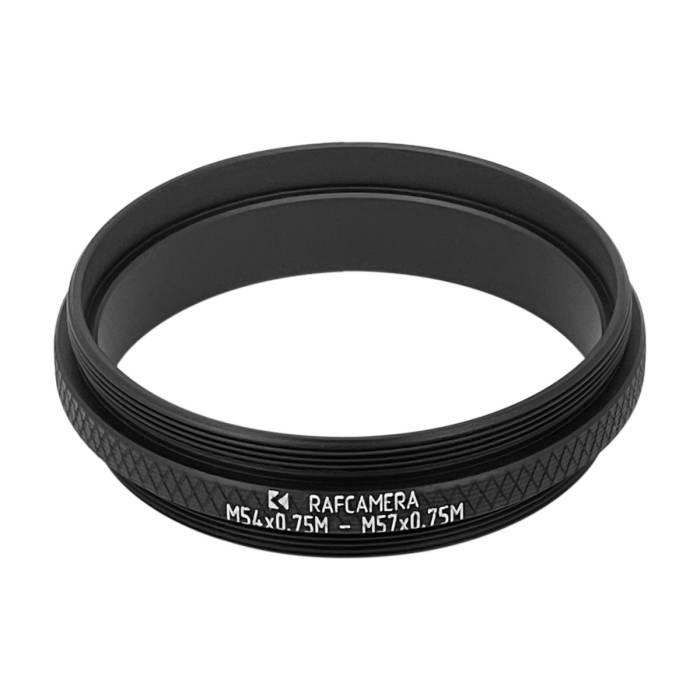 M54x0.75 male to M57x0.75 male thread adapter