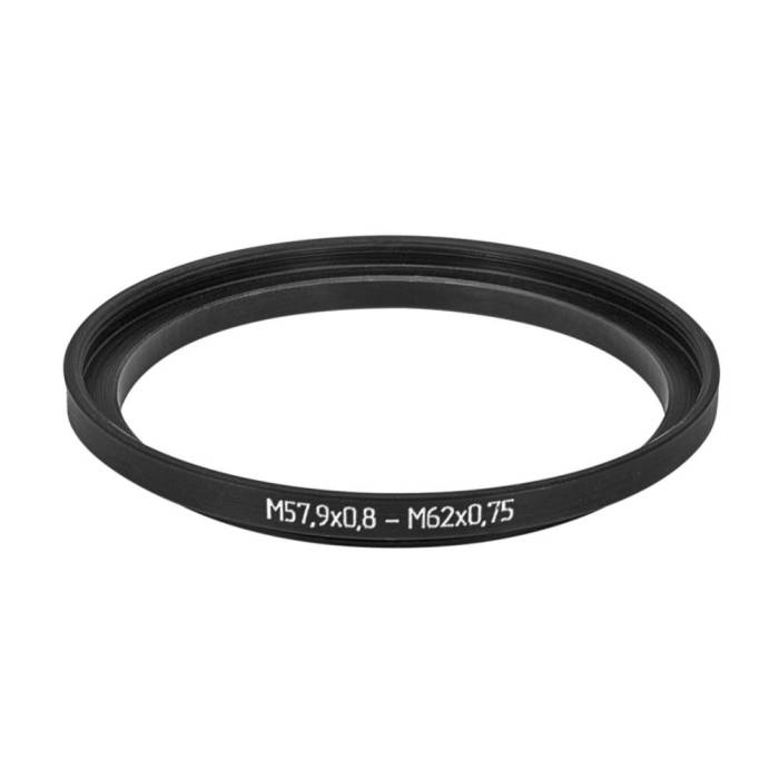 M57.9x0.8 male to M62x0.75 female thread adapter for Angenieux 150mm P4 lens