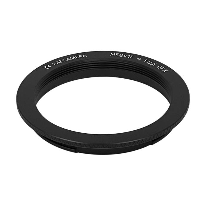 M58x1 female thread to Fuji GFX camera mount adapter