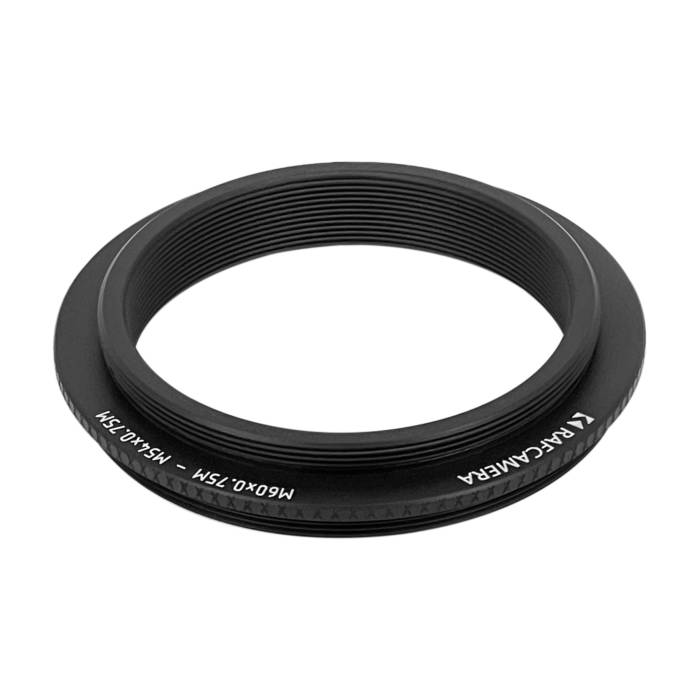 M60x0.75 male to M54x0.75 male thread adapter