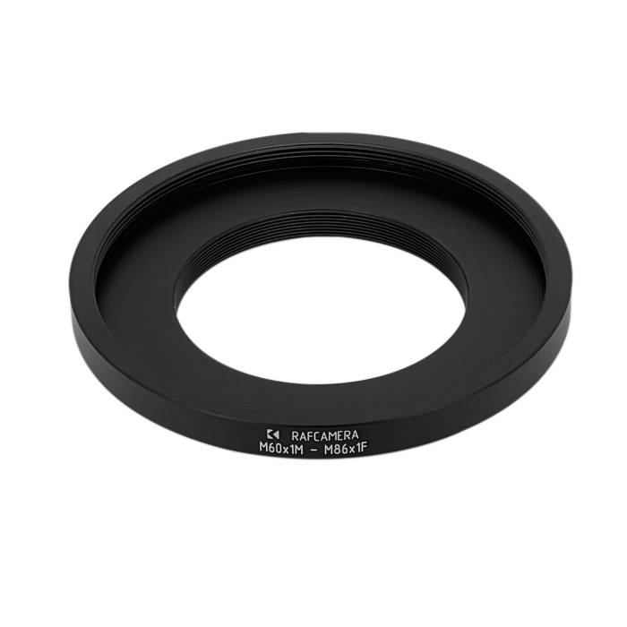 M60x1 male to M86x1 female thread adapter
