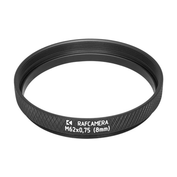 M62x0.75 thread extender tube (8mm long)