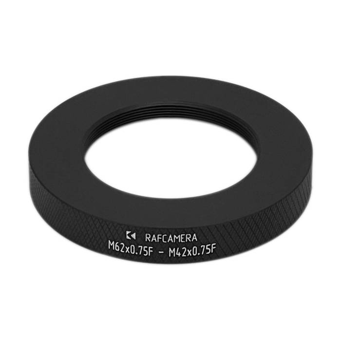 M62x0.75 female to M42x0.75 female thread adapter
