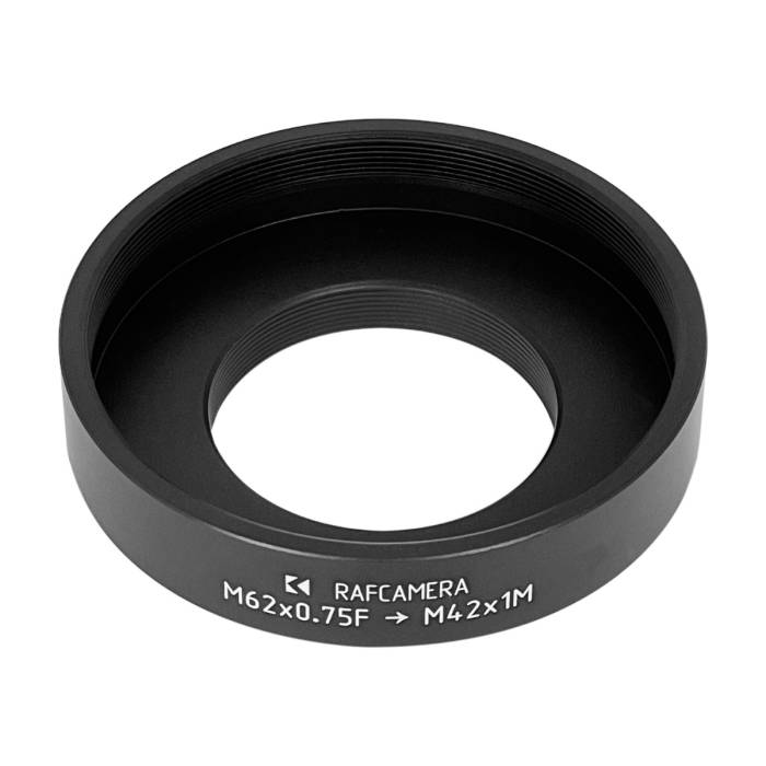 M62x0.75 female to M42x1 male thread adapter