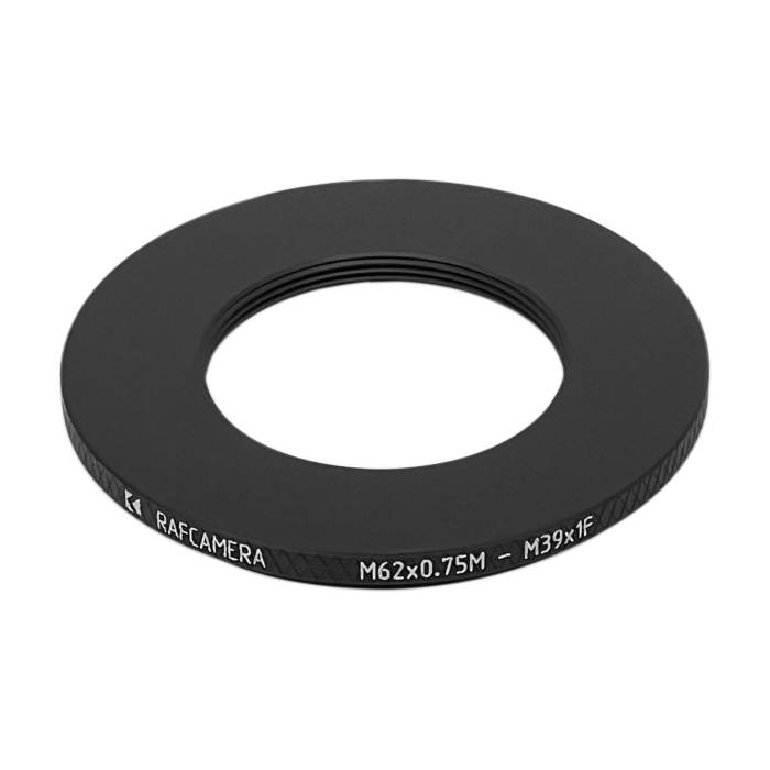 M62x0.75 male to M39x1 female thread adapter