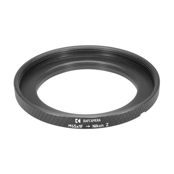 M65x1 female thread to Nikon Z camera mount adapter