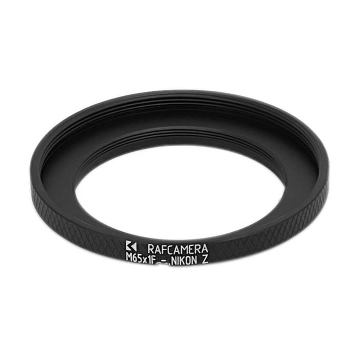 M65x1 female thread to Nikon Z camera mount adapter