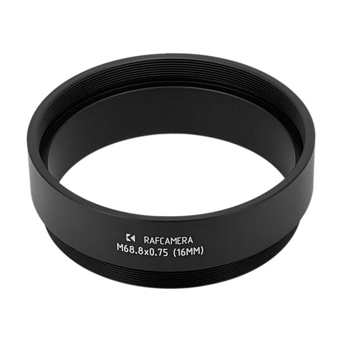 M68.8x0.75 thread extender, 16mm