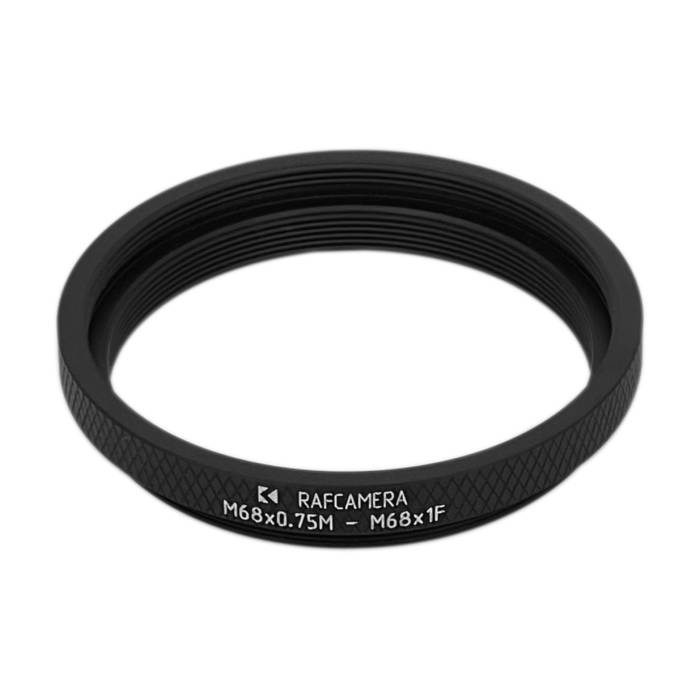 M68x0.75 male to M68x1 female thread adapter