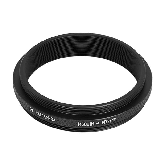 M68x1 male to M72x1 male thread adapter