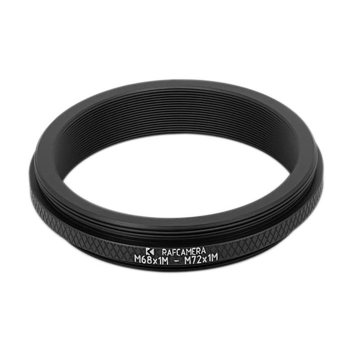 M68x1 male to M72x1 male thread adapter