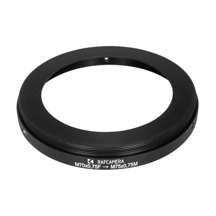 Elmoscope Type 1 lock ring (M70x0.75 female to M75x0.75 male thread adapter)
