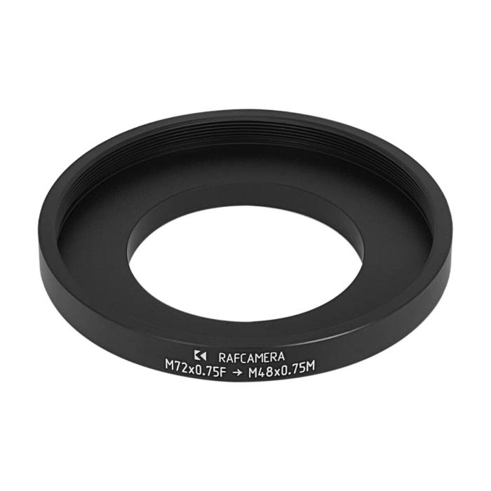 M72x0.75 female to M48x0.75 male thread adapter