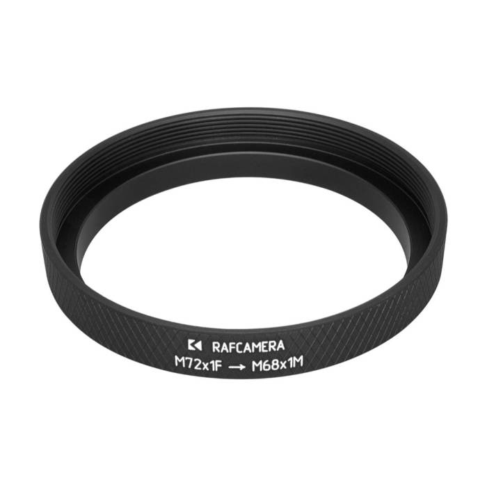 M72x1 female to M68x1 male thread adapter for Takahashi FSQ-106 telescope