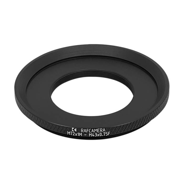 M72x1 male to M43x0.75 female thread adapter
