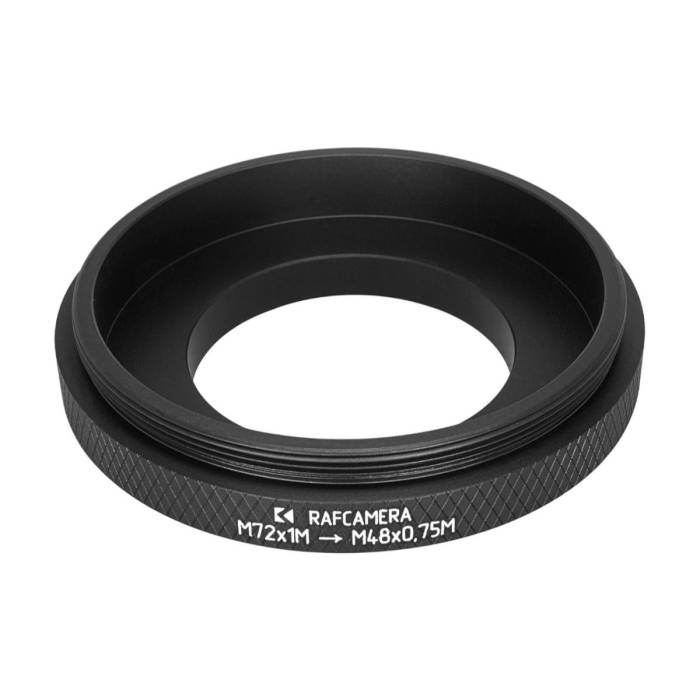 M72x1 male to M48x0.75 male thread adapter for Takahashi FSQ-106 telescope