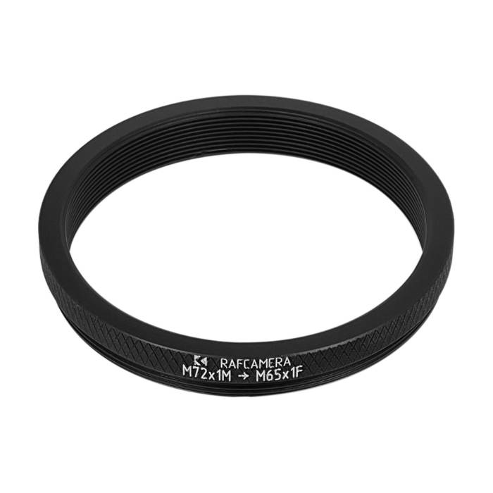 M72x1 male to M65x1 female thread adapter