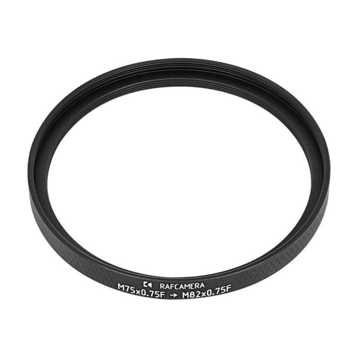 M75x0.75 female to M82x0.75 female thread adapter