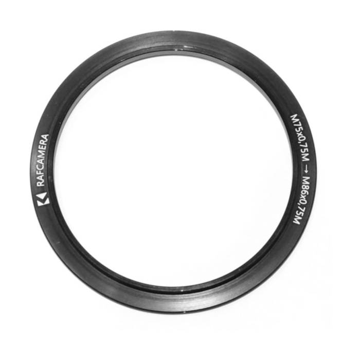M75x0.75 male to M86x0.75 male thread adapter (step ring)