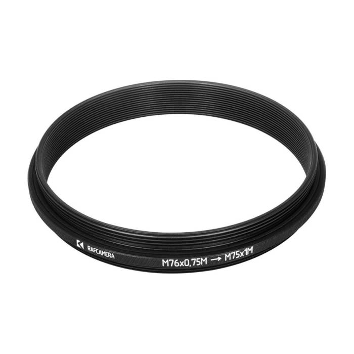 M76x0.75 male to M75x1 male thread adapter