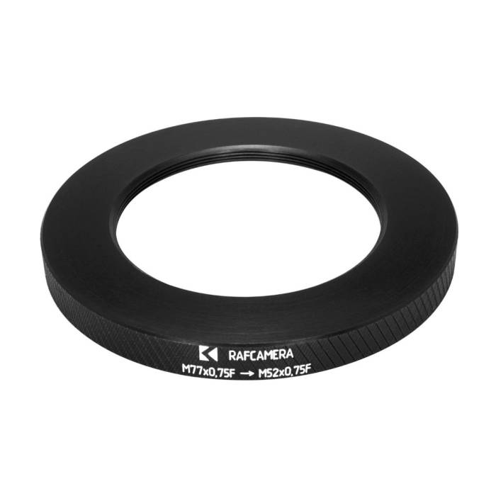 M77x0.75 female to M52x0.75 female thread adapter