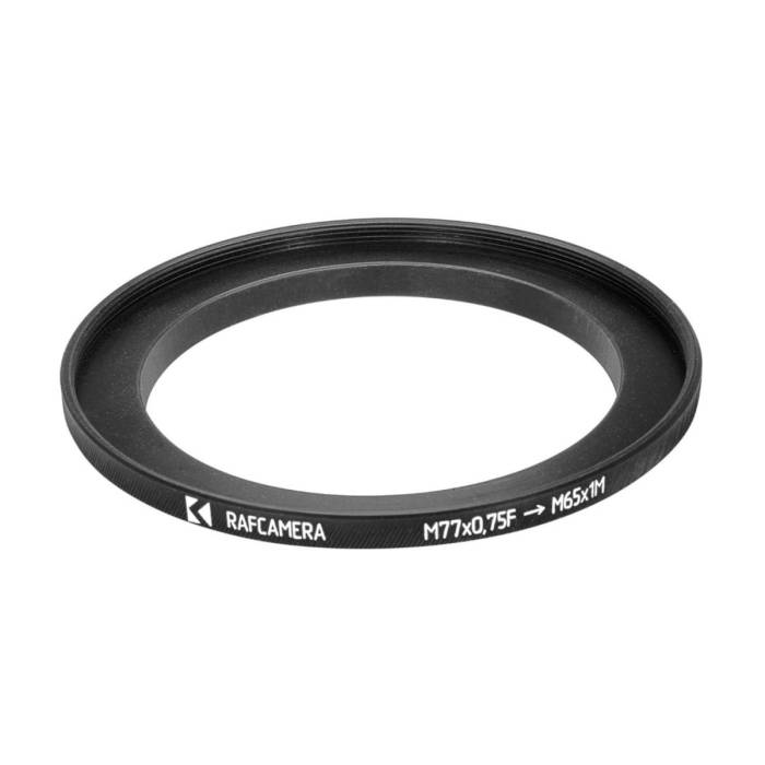 M77x0.75 female to M65x1 male thread adapter adapter