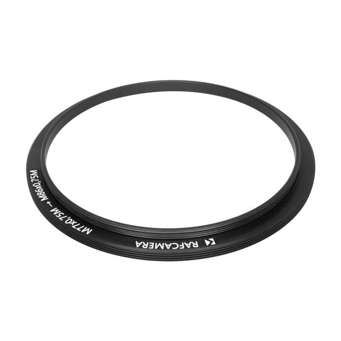 M77x0.75 male to M86x0.75 male thread adapter