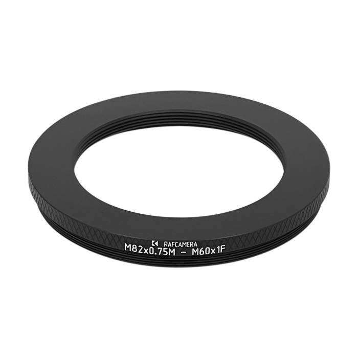 M82x0.75 male to M60x1 female thread adapter