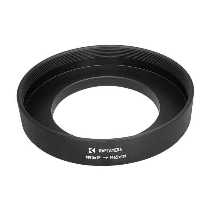 M90x1 female to M65x1 male thread adapter