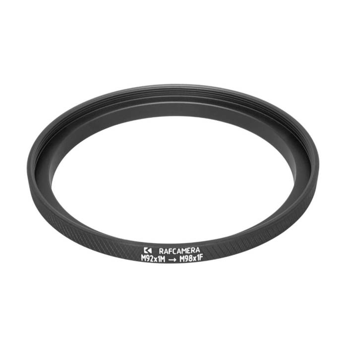 M92x1 male to M98x1 female threa adapter (92mm to 98mm step-up ring)