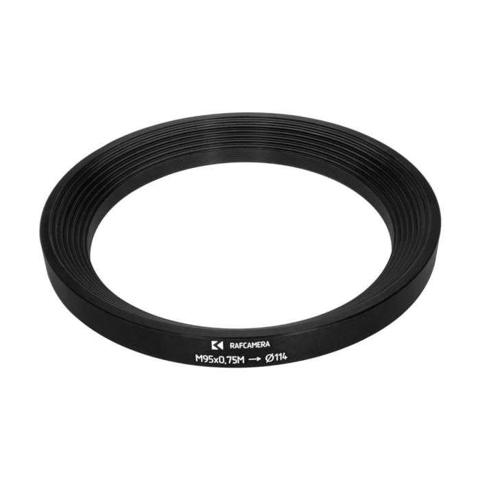 114mm matte box adapter ring for lenses with M95x0.75 filter thread