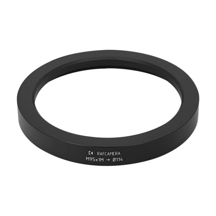 M95x1 male thread to 114mm outer diameter adapter for matte box