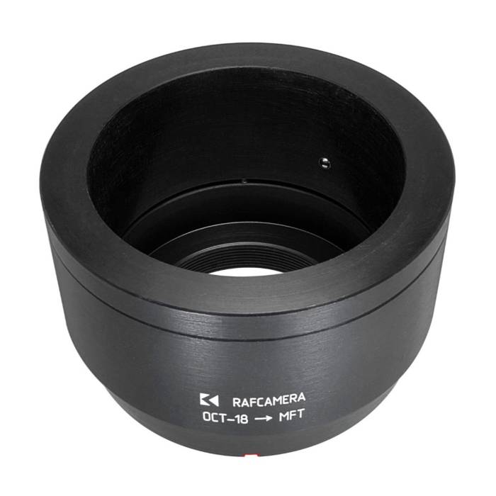 OCT-18 lens to MFT (micro 4/3) camera mount adapter