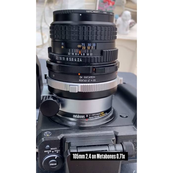 Pentax 67 lens to Hasselblad V camera mount adapter for $59