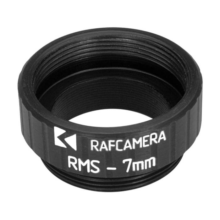 7mm extender for RMS/DIN microscope objectives, black