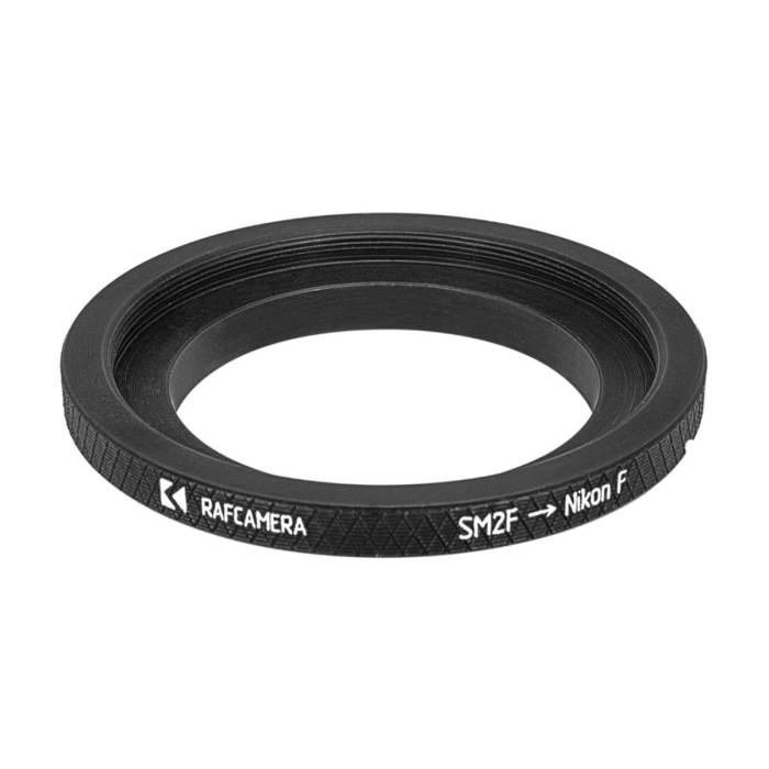 SM2 female thread to Nikon F camera mount adapter