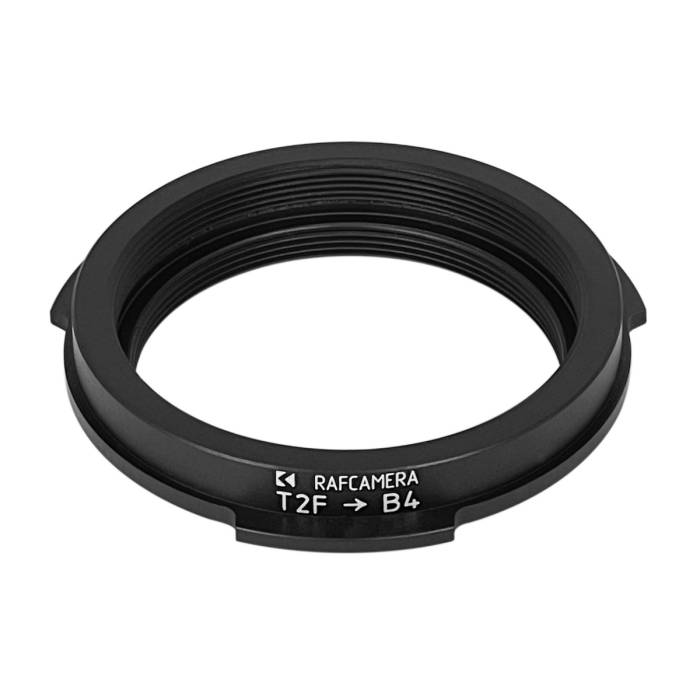 M42x0.75 (T2) female thread to B4 camera mount adapter