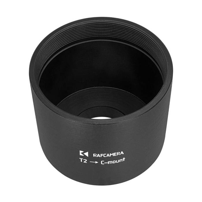 T2 female thread to C-mount camera adapter