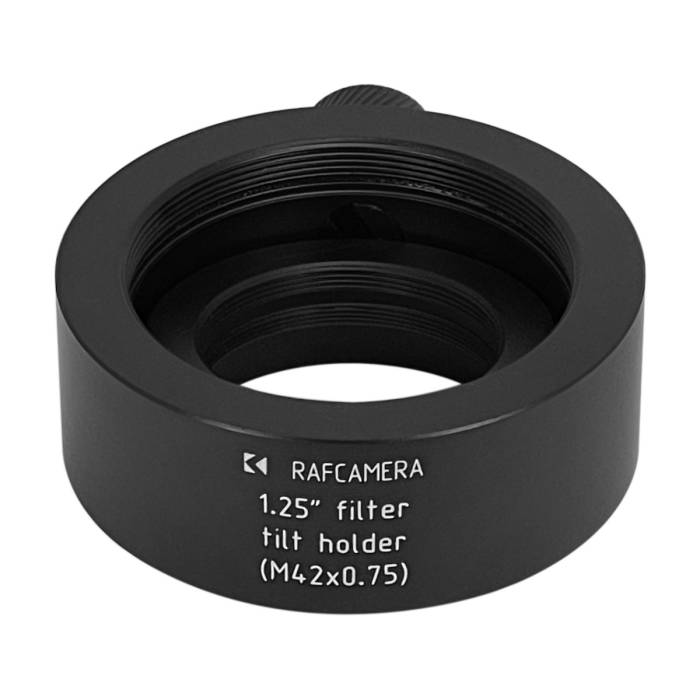 1.25" filter tilt holder with M42x0.75 male and female threads
